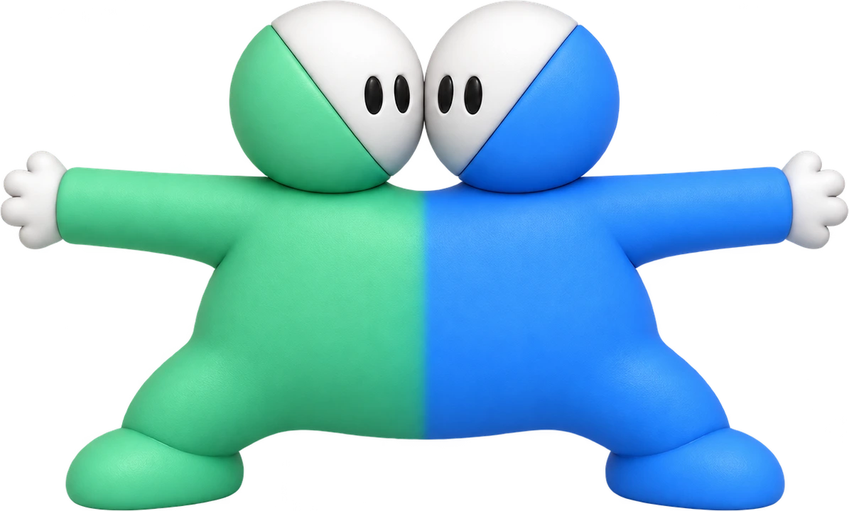 TWIN, standing between both doors